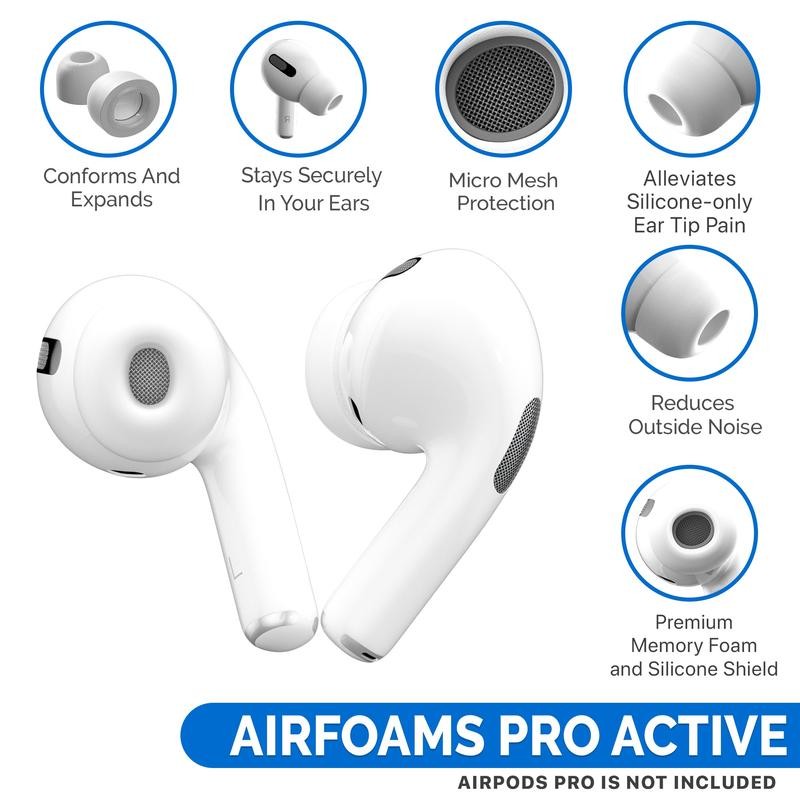 AirFoams Pro Active 2.0 Ear Tips - Size: Medium: 3