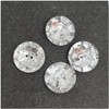 MajorCrafts® 40pcs 15mm Crystal Clear Faceted Acrylic 2 hole Sewing