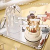 VOLPONE Makeup Brush Case with Lid, Cosmetic Storage, 360° Rotation,