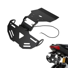 ADV 160 Foldable License Plate Holder Bracket Motorcycle Adjustable Tail Tidy Fender Eliminator with LED Competible With ADV160 ADV-160 2020-2025 2024 Accessories