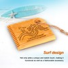 Lanmachoice Surf Wax Comb - Bamboo Surfboard Wax Scraper and
