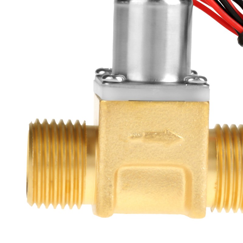 DC 4.5V 1/2" Water Flow Pulse Electromagnetic Valve Brass Solenoid