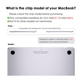 eleger Case Compatible with MacBook Air 13 inch M2 A2681 M3 A3113, Released in 2022 2024, Hard Plastic Shell Cover for MacBook Air 13.6", Baby Pink Clear