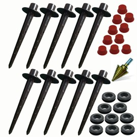 Tree I.V. DIY Root Seeker 10-pk w/Plugs & Drill | Deep-Root Watering System BYOSX10DP | Use Your Buckets