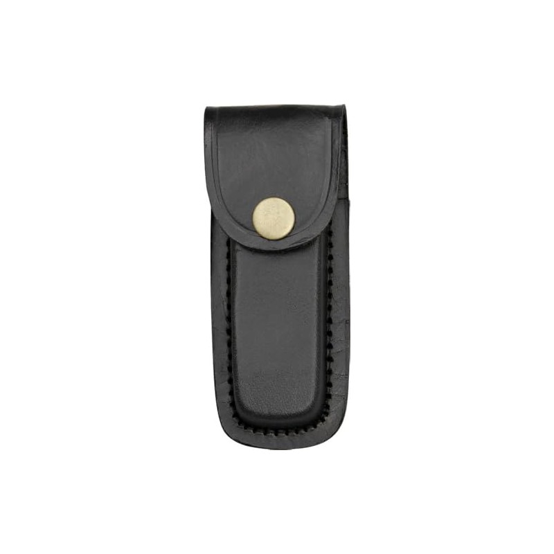 SZCO 4-Inch Black Leather Knife Sheath – Top Grain Leather