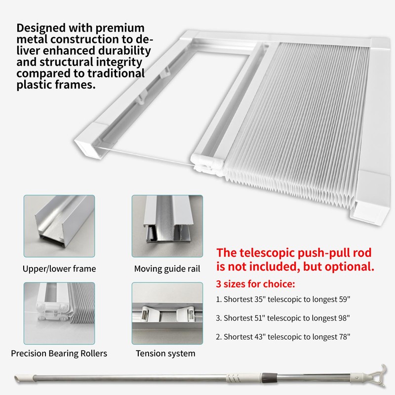 MYshade Custom Cordless Skylight Shades,100% Blackout Cellular Honeycomb Blinds for