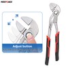 Pliers Wrench 250mm(10-Inch), MAXPOWER Multigrip Groove Slip Joint Pliers Plumbing