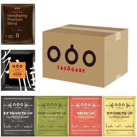 TASOGARE Drip Coffee Variety Bag Drinking Comparison Set, 6 Types, 60p