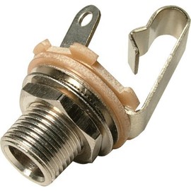 Switchcraft Switchcraft 1/4" Mono 2-Conductor Input Jack, Open Circuit, Long Bushing (Type L11)