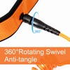 Surfboard Waist Leash 7mm Thick 10ft Coiled Surf Board Leash