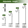 saffruff 74" Shepherds Hook Stand: Hanging Wind Chimes, Bird Feeders,