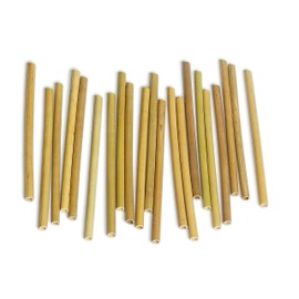 IA Crafts Bamboo Sticks, 120 Natural Bamboo Craft Sticks, 5.7' 5.9' Long, 0.24'-0.28' Diameter, Perfect for DIY Crafts and Projects