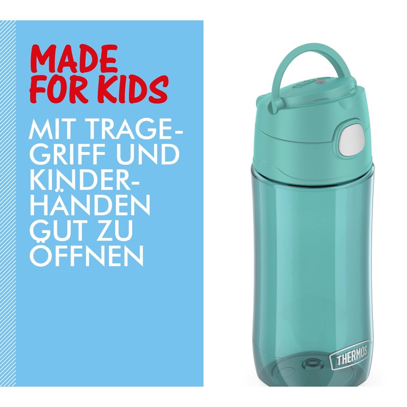 Thermos Kids Funtainer Tritan Bottle, Ocean Teal, Children's Drinking Bottle