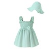 Renotemy Baby Girl Dresses 6-12 Months Summer Girl Clothes Green