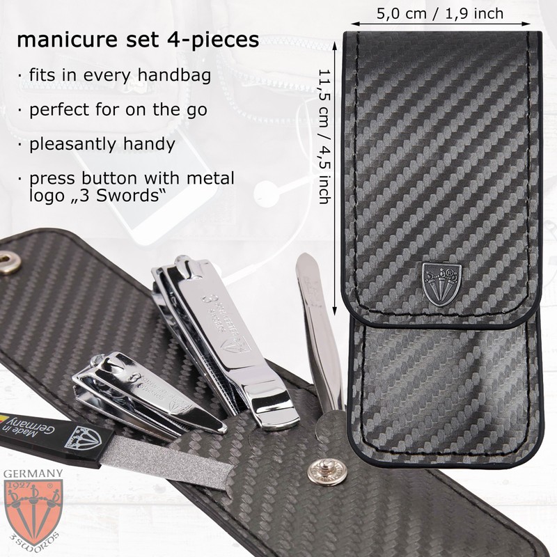 3 Swords Germany - manicure set with toe nail clipper,