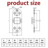Semetall 4PCS Stainless Steel Boat Hinges,Butler Tray Hinge,Marine Grade Hatch