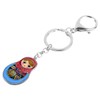 DOWAY Enamel Cute Matrushka Figures Dolls Keyring Babushka Wooden Doll