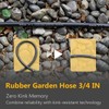 Guitrees 50FT 3/4 Heavy Duty Rubber Garden Hose - 200psi
