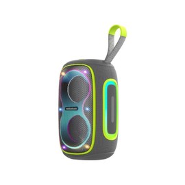 RadioShack Blue and Grey Wireless Speaker with RGB Lights, IPX5, 30W (Gray and Green)