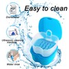Dental Case Denture Box with Flushable Basket Solid Orthodontic Retainer