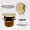 Westbrass Mushroom Tip-Toe Tub Trim Set with Floating Faceplate, Polished
