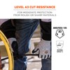 Ergodyne Nitrile Coated Work Gloves, Cut Resistant Level A3, Grip