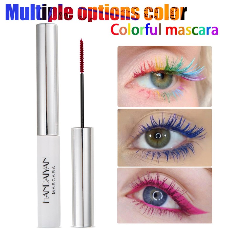 Pink 5D Mascara Colorful Fiber Mascara Charming Long Lasting, Thick