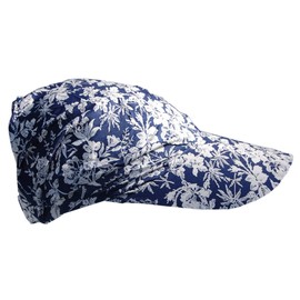 Cool4 A01 Summer Umbrella Headscarf Visor Beach Cap Bandana Sun Protection Hat, Blue (white flower)
