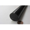 Black Nylon Extruded Round Rod 1.125" (1-1/8") x 4 Ft
