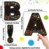 150 PCS Large 7" Bulletin Board Letters Set,Black Confetti Classroom