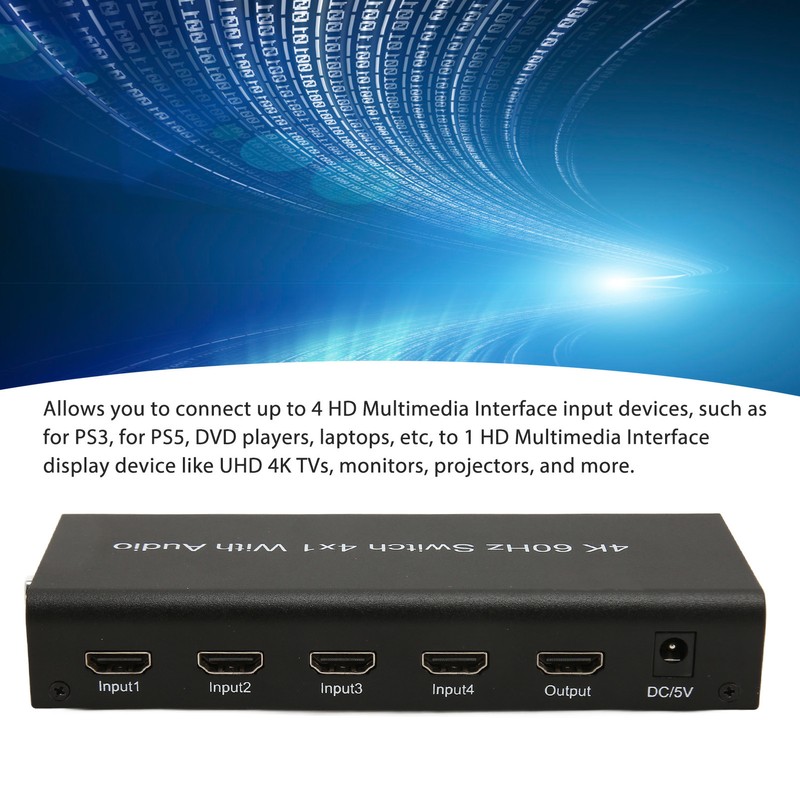 HD Multimedia Interface Switch 4K 4 in 1 4x1 HD