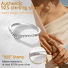 Prosilver Sterling Silver Stacking Rings for Teen Girls Wishbone Diamond