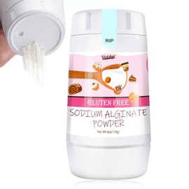 4oz Sodium Alginate Powder, 100% Pure Sodium Alginate for Desserts, Caviar Spheres Making, Ice Cream, Meatloaves, Natural Sodium Alginate Food Grade Gelling Agent