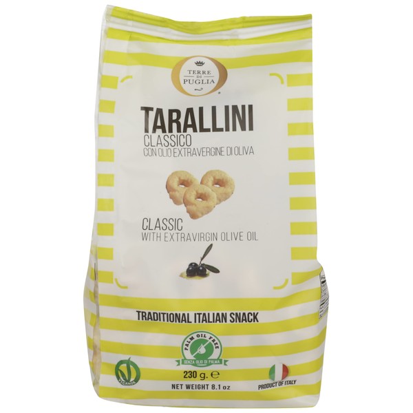 TERRE DI PUGLIA Classic Tarallini From Apulia, 8.1 OZ