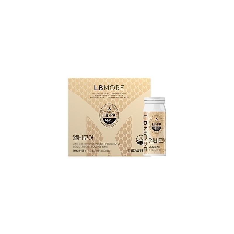 녹십자웰빙 모발유산균 엘비모어 LB-P9 1박스(4주분) Green Cross Wellbeing Hair Probiotics