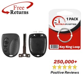 Extra-Partss Remote Shell Case Pad Replacement No Electronics For Pontiac (QQY8V00GH4001