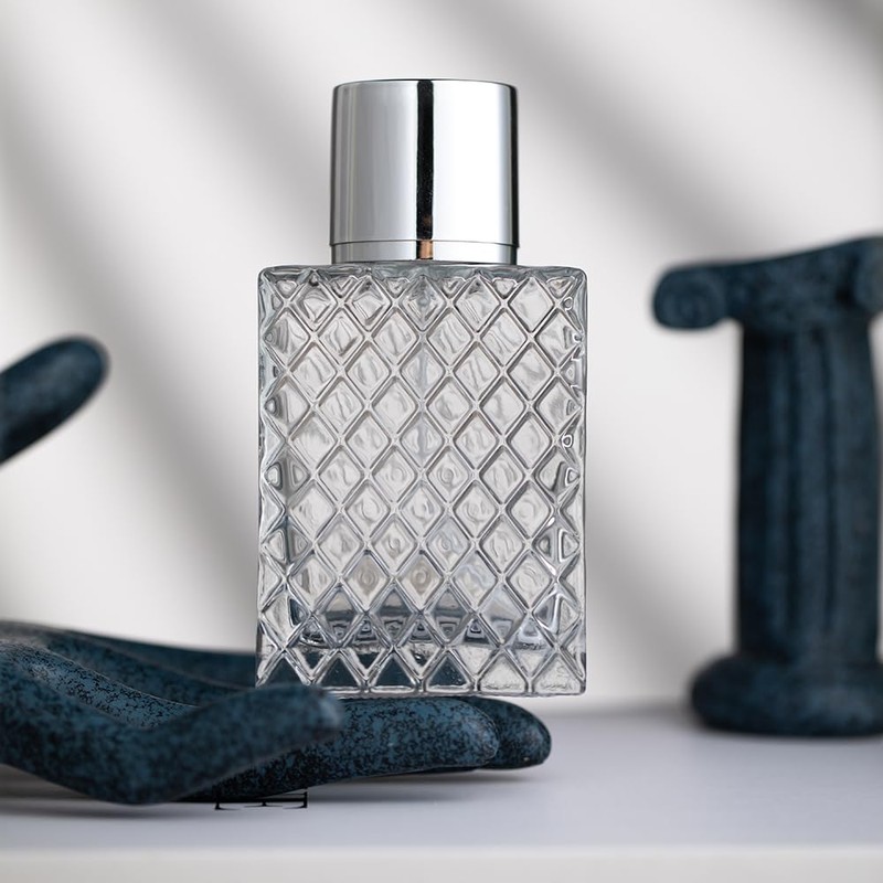 Enslz 50ML /1.7OZ Transparent Atomizer Spray Refillable Perfume Bottle, Portable