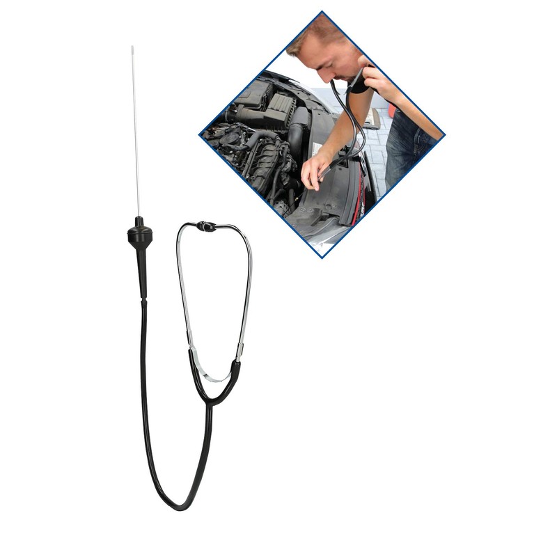 BRILLIANT TOOLS BT586000 Mechanic's Stethoscope [Powered by KS Tools], 3-Piece