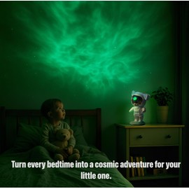 Galaxy Night Light Astronaut Star Projector, Astronaut Space Projector, Nebulas with Stars, Sky Projector Ceiling LED Lamp, Kids Room Decor, Remote and Timer, Kids Birthday Gift, Baby & Toddler Lamp