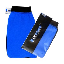 Tan Eraser Fake Tan Remover Exfoliating Mitt (Blue/Black)