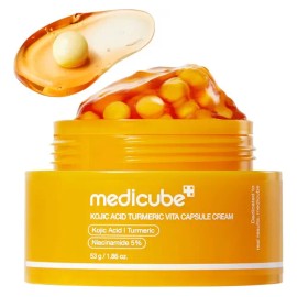Medicube Kojic Acid Turmeric Vita Capsule Cream Todo Tipo Piel Día Noche