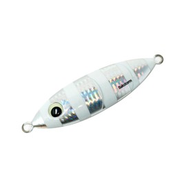 Fat Throw Skip Jig, B Type, Metal Jig, 8.8 oz (250 g), Silver Grow Stripe Lure, Real Color Jig, Jigging, Slow Jigging, Grouper Que, Amberjack, Fishing Tackle BAKSTORM BAKSTORM