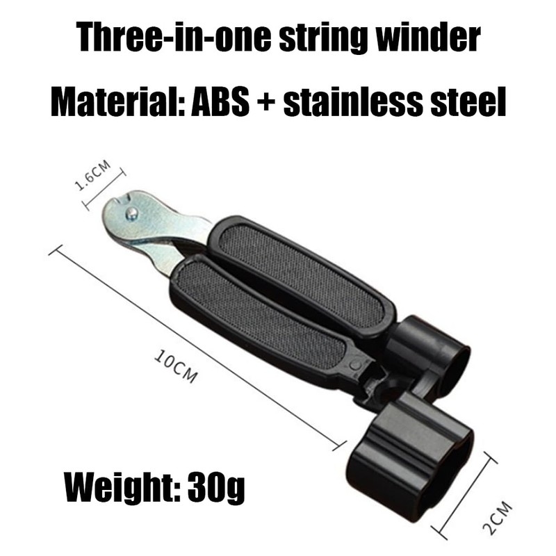 Fc'Noqgn Guitar String Spindle 3-in-1 Winder Cutting Pliers String Puller