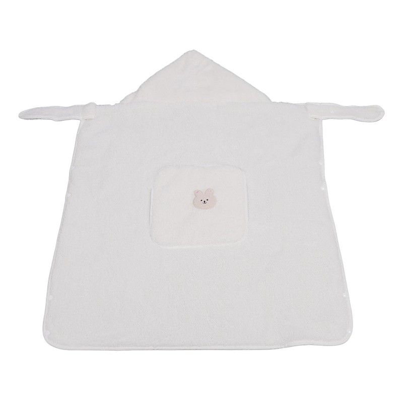 Hooded Toddler Blanket Keep Warm Windproof Large Pocket Thickened Baby