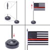 2 Pack USA Thin Red Line Flag Firefighter Deluxe Desk