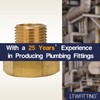 LTWFITTING Brass Pipe 3/4" Female Thread BSPP x 1/2" Male