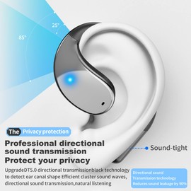 ADYOOM AI Translation Earbuds Q39, 3-in-1 Real-Time Translator Headphones, 144 Languages, Long Battery Life, Compatible with iOS & Android, Perfect for Travel, Business, and Learning – Black