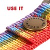 Fjallraven Kånken Rainbow Keyring Wallets and Small Bags - Rainbow
