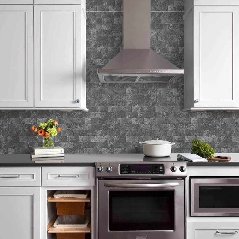 Vamos Tile 100 Pieces Peel and Stick Backsplash Tiles, 3"