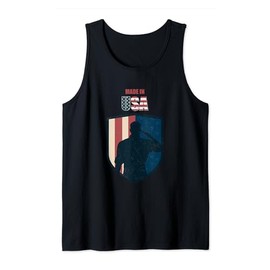 USA Patriotic American Flag National banner American pride Tank Top